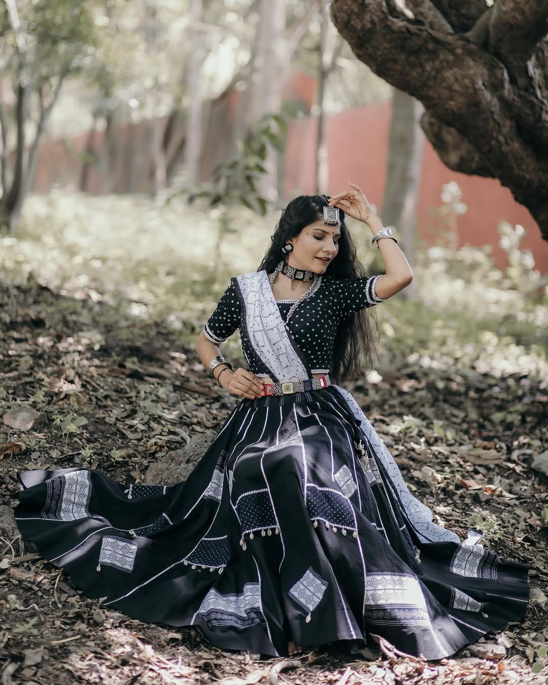 Romantic couple portrait outdoors